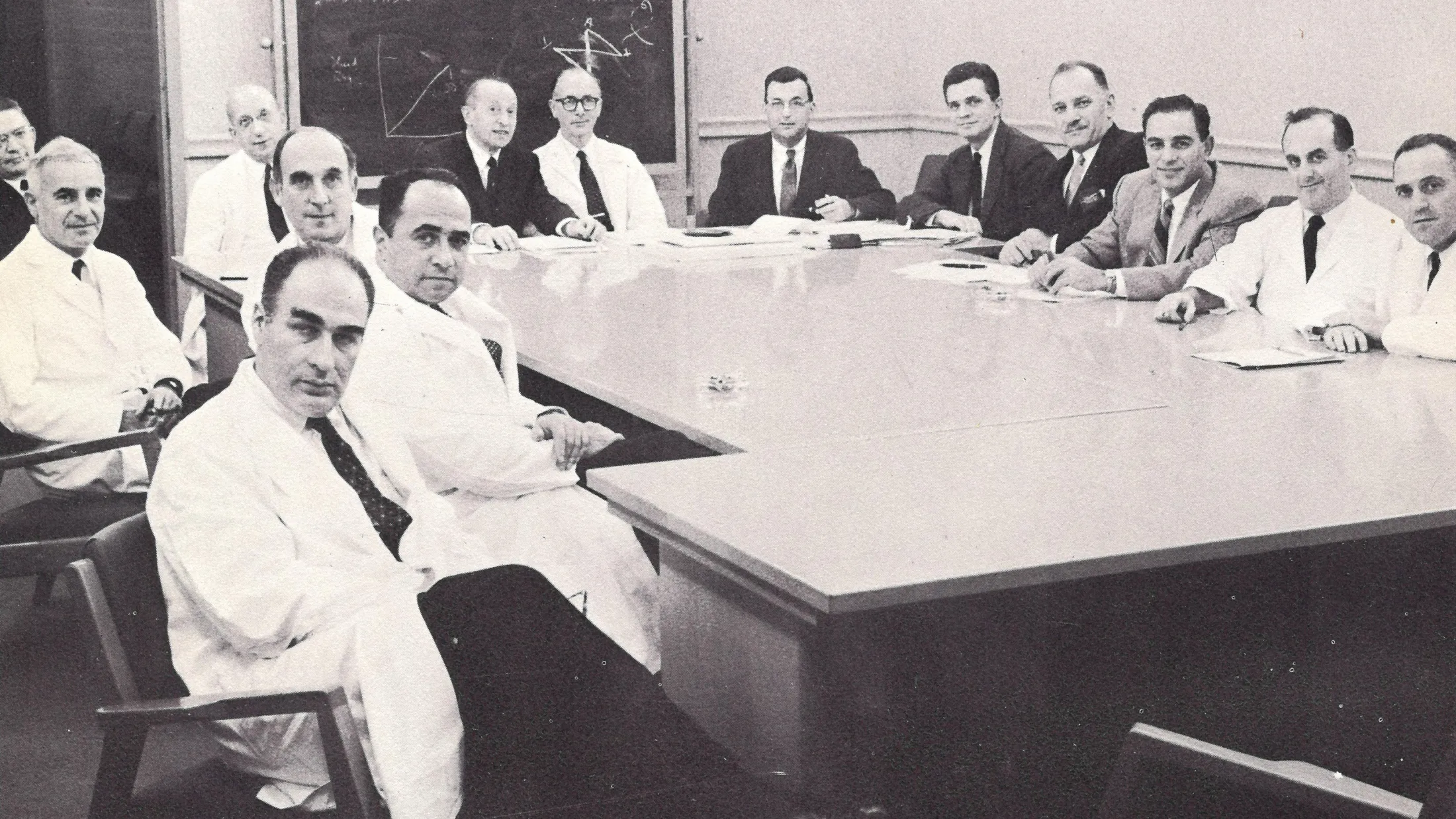 Dr. Korey (front, left) with other members of the Einstein faculty