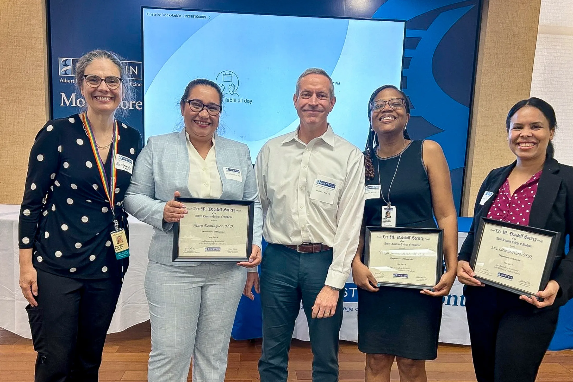 Congratulations to Drs Tanya Johns Luz Liriano Ward and Mary Dominguez