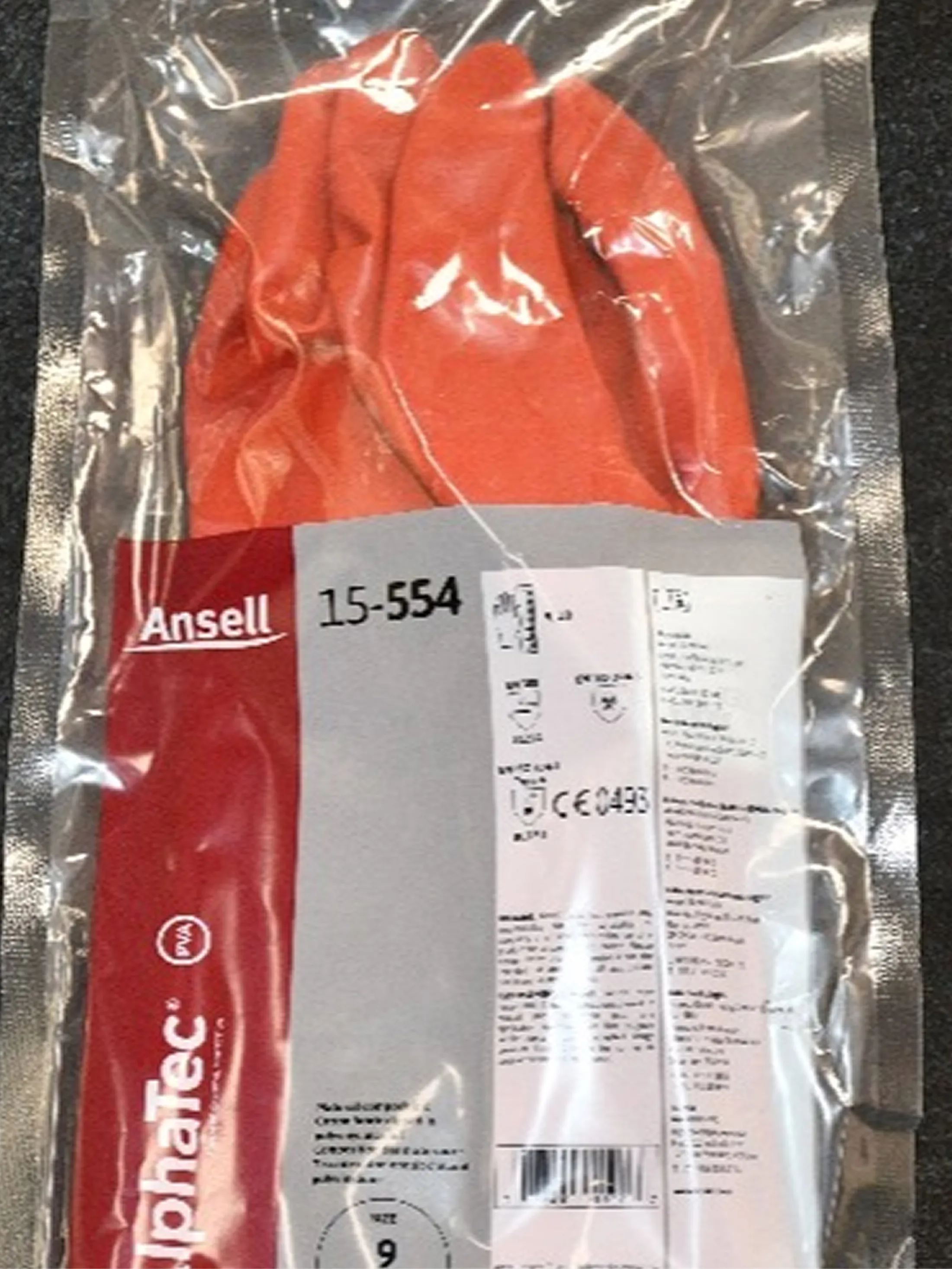 Polyvinyl Alcohol Gloves for Methylene Chloride