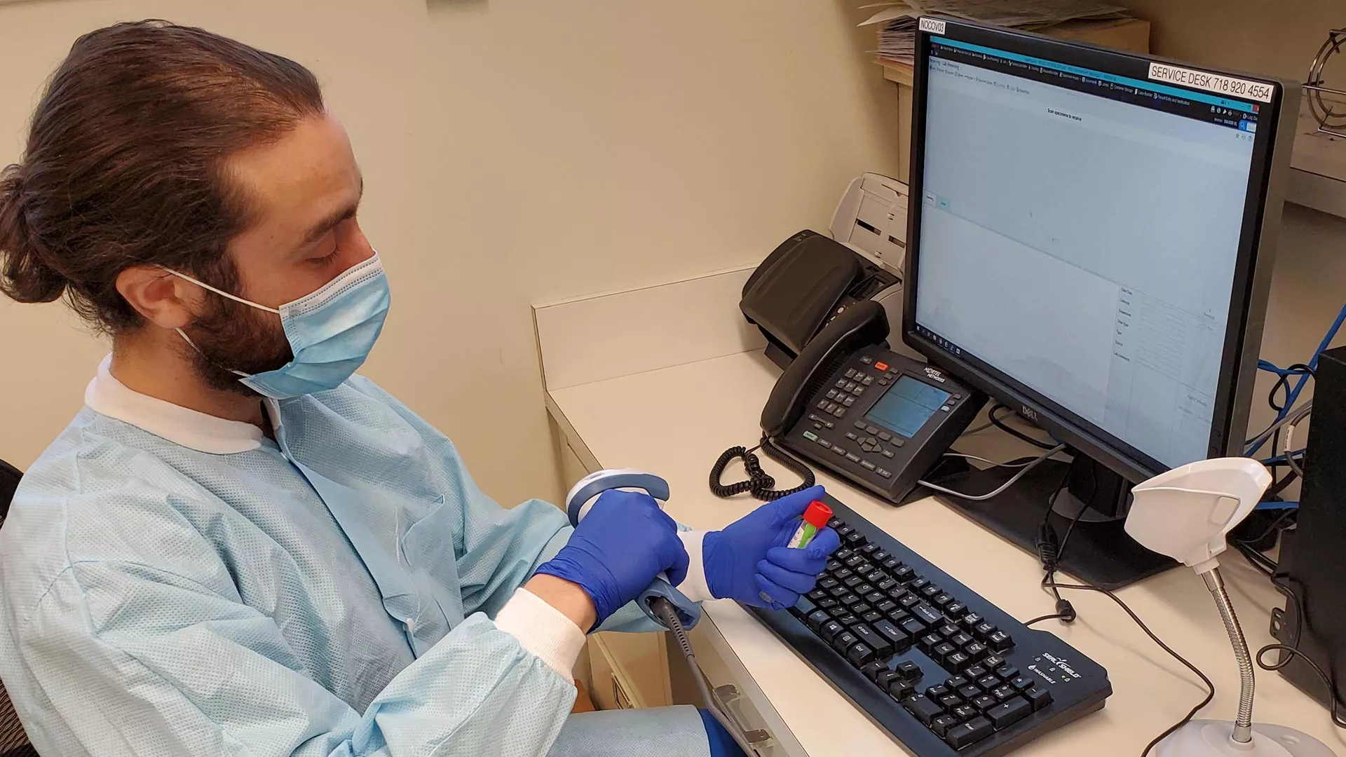 Students help with demand for covid 19 testing