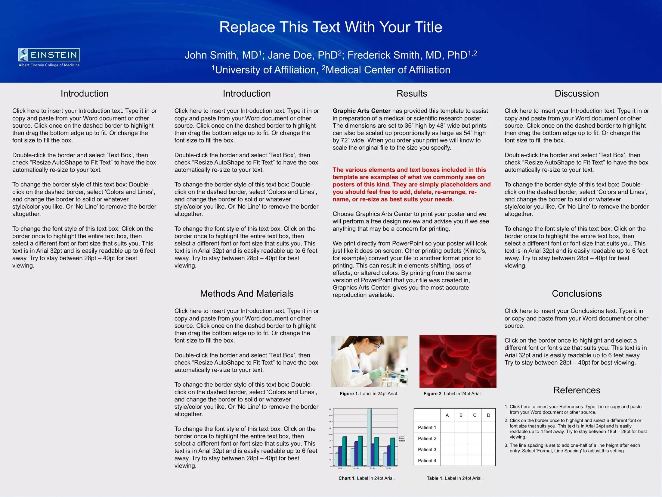 Research poster vertical 36x48-blue