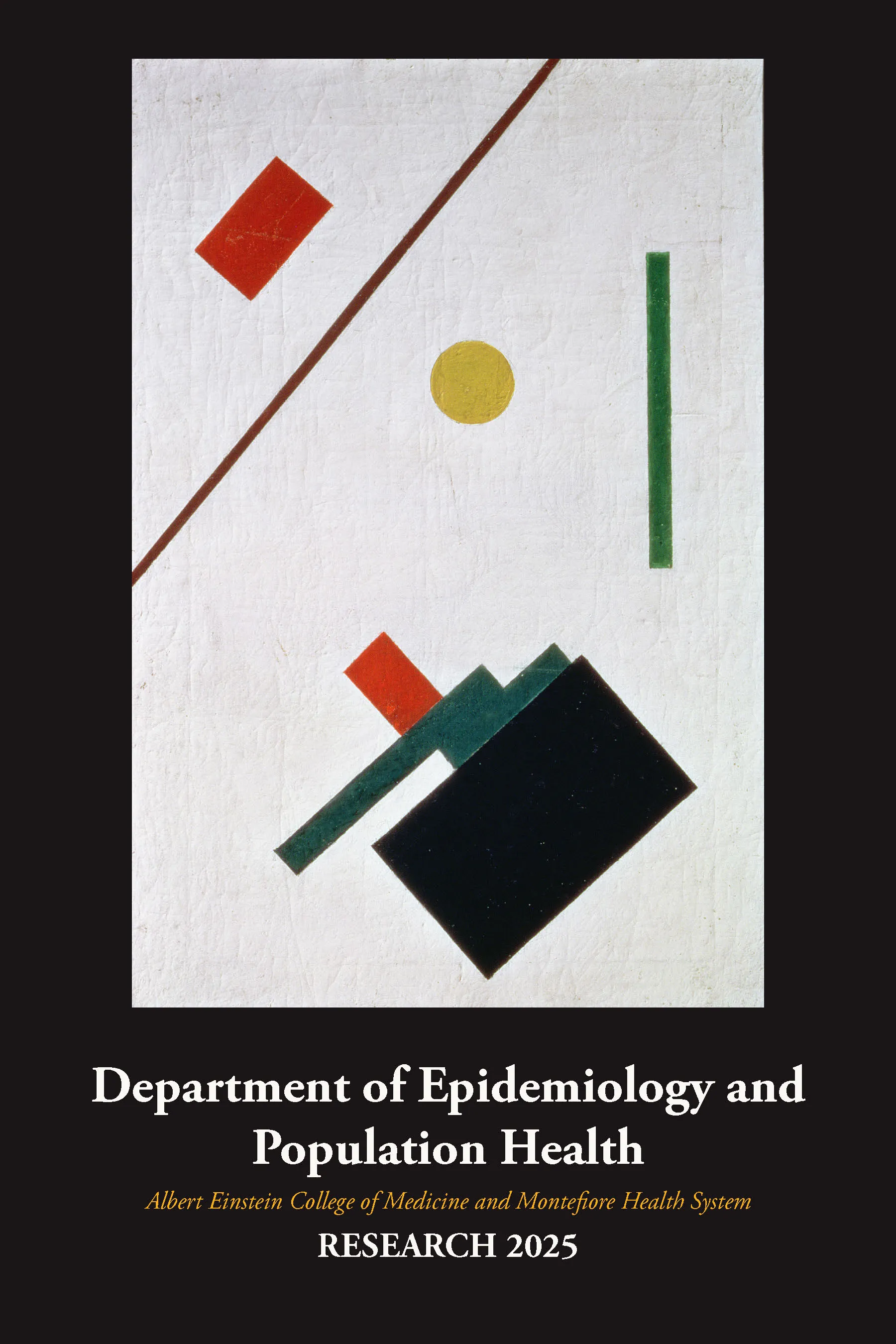 Epidemiology departmental report cover