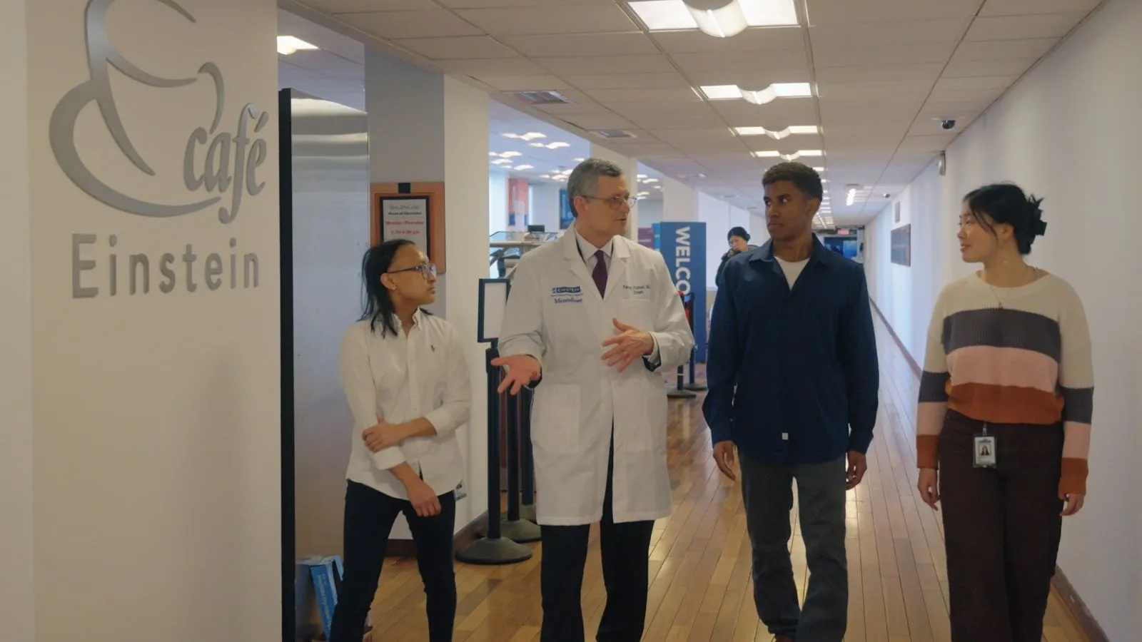 Dean with Students