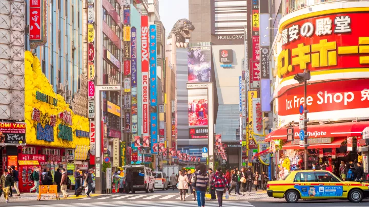 Busy Street in Tokyo