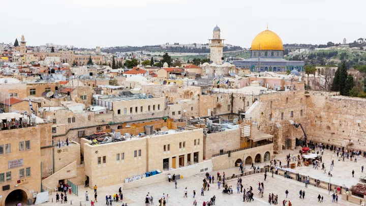 Jerusalem Skyline Western Wall