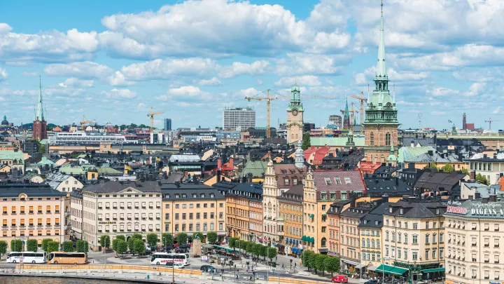 Stockholm Aerial View Over Kornhamnstorg