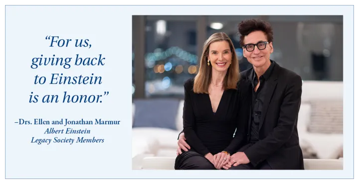 A picture of Drs. Ellen and Jonathan Marmur