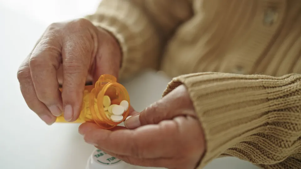 Senior with Pills